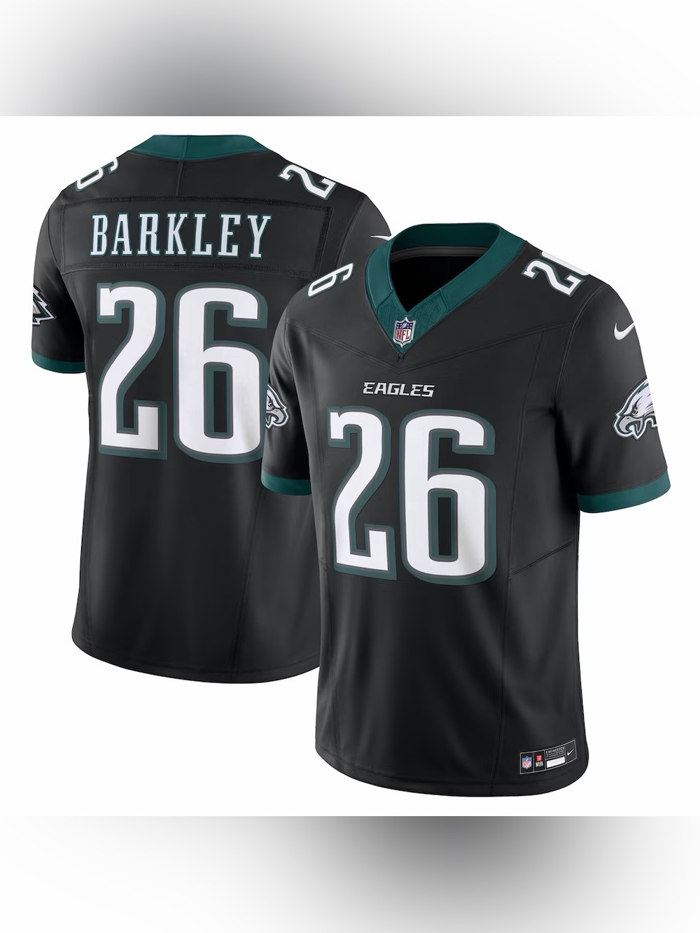 Nwt Saquon Barkley Philadelphia Eagles Nike Vapor F.U.S.E. Limited Jersey - Blac